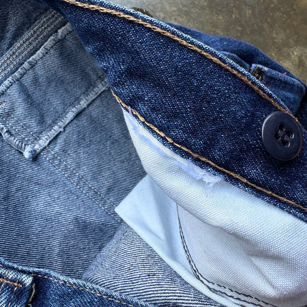 Vintage Baggy Y2K Carhartt Style Double Knee Blue Jeans - Picture 4 of 4